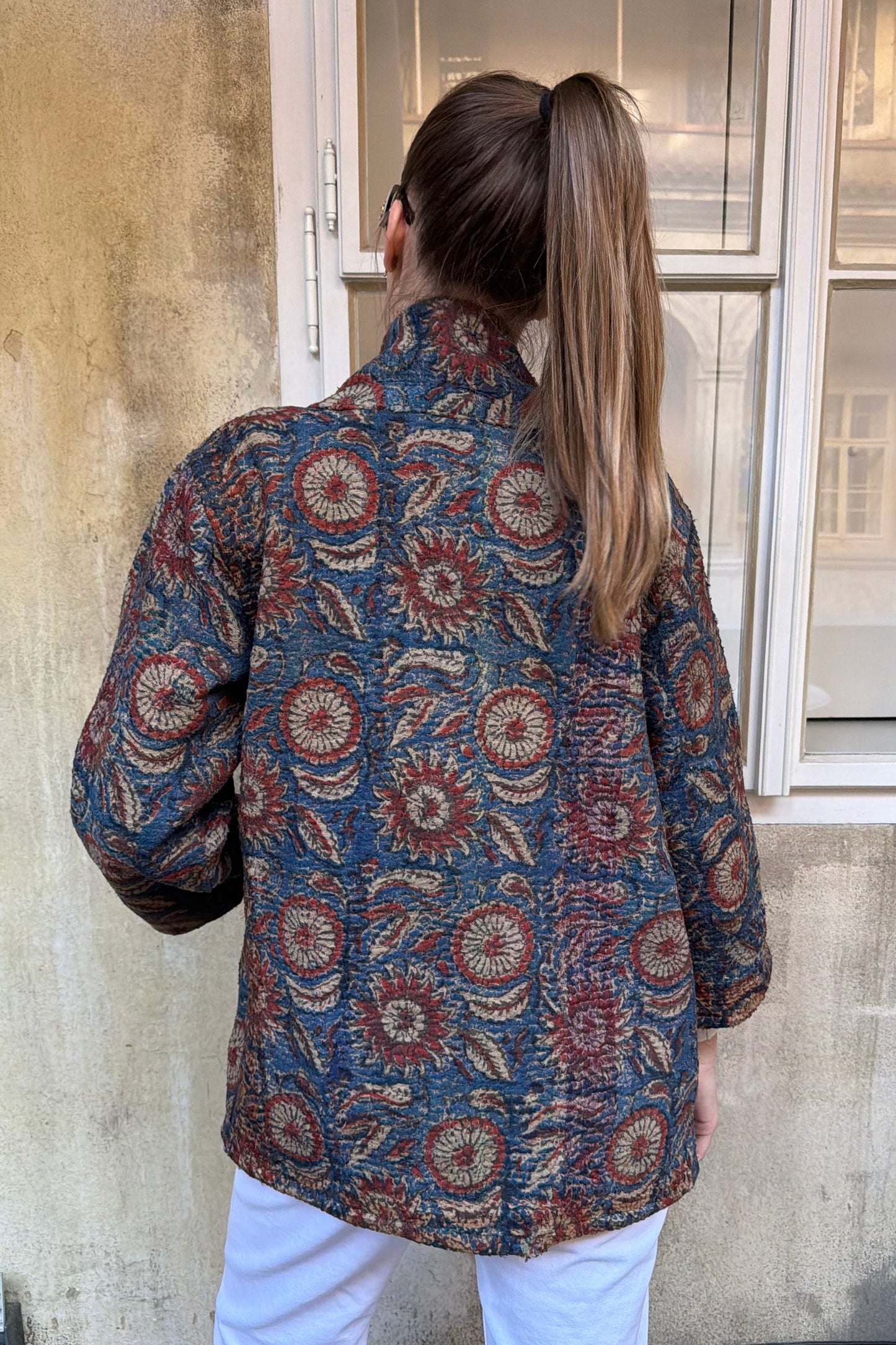 Kimono bunda modrá