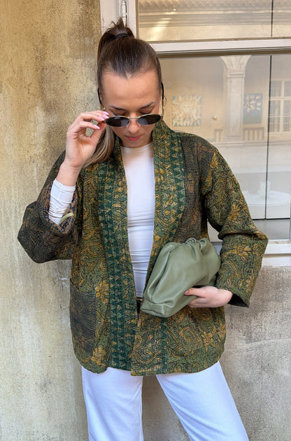 Kimono bunda zelená