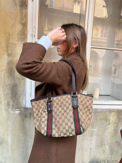 Gucci Gg Canvas Gucci Tote Sherry Line