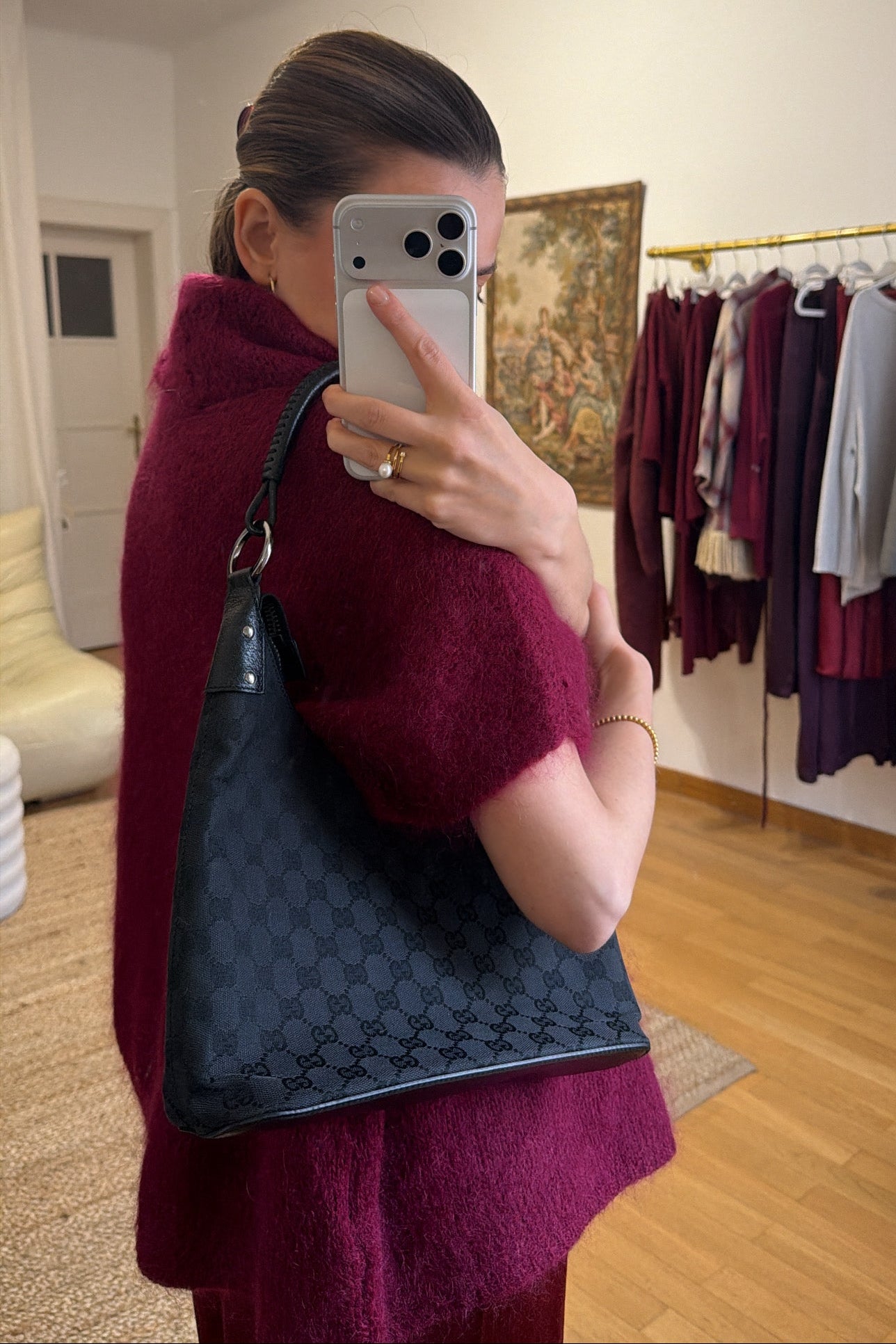 Gucci GG Canvas Shoulder Bag