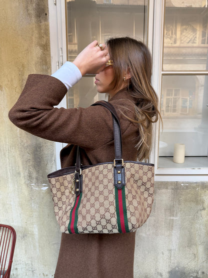 Gucci Gg Canvas Gucci Tote Sherry Line