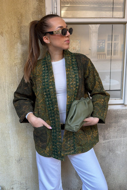 Kimono bunda zelená