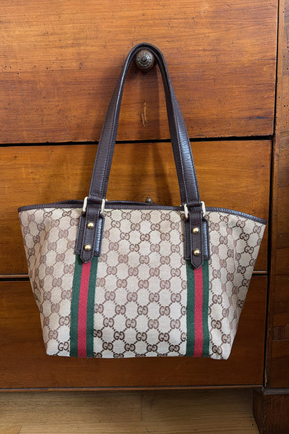 Gucci Gg Canvas Gucci Tote Sherry Line