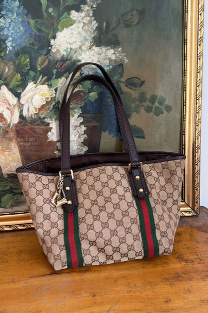 Gucci Gg Canvas Gucci Tote Sherry Line