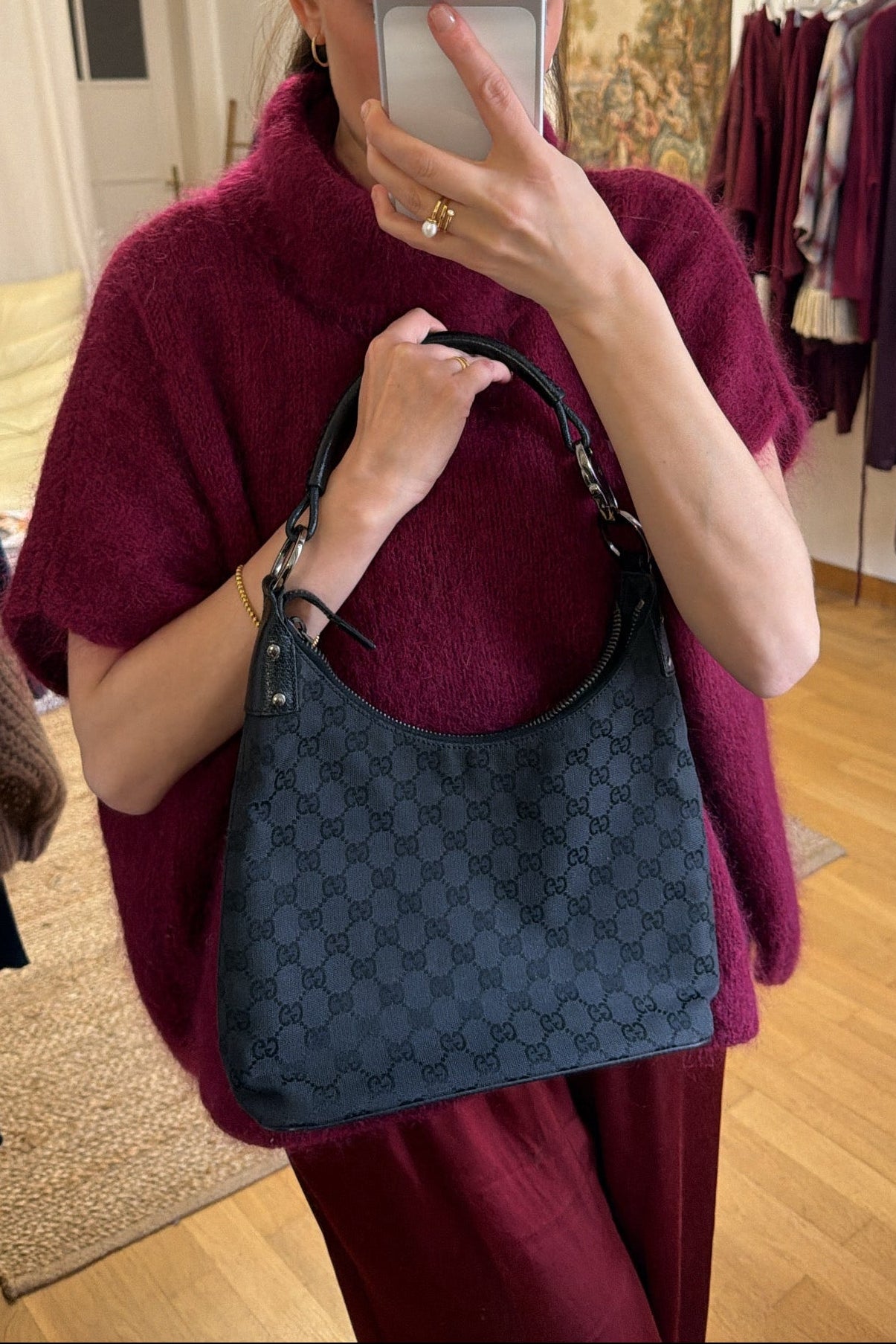 Gucci GG Canvas Shoulder Bag