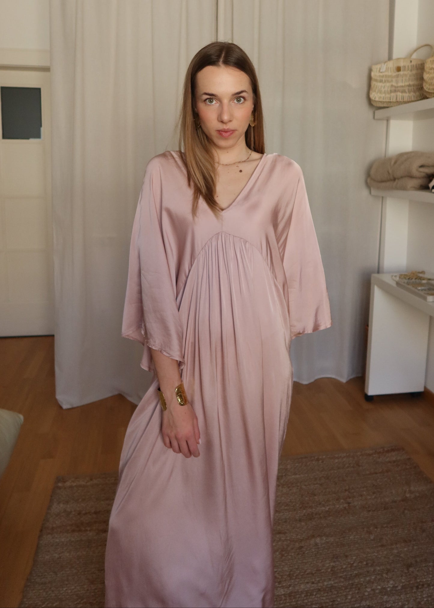 Bohémky - pudrová růžová