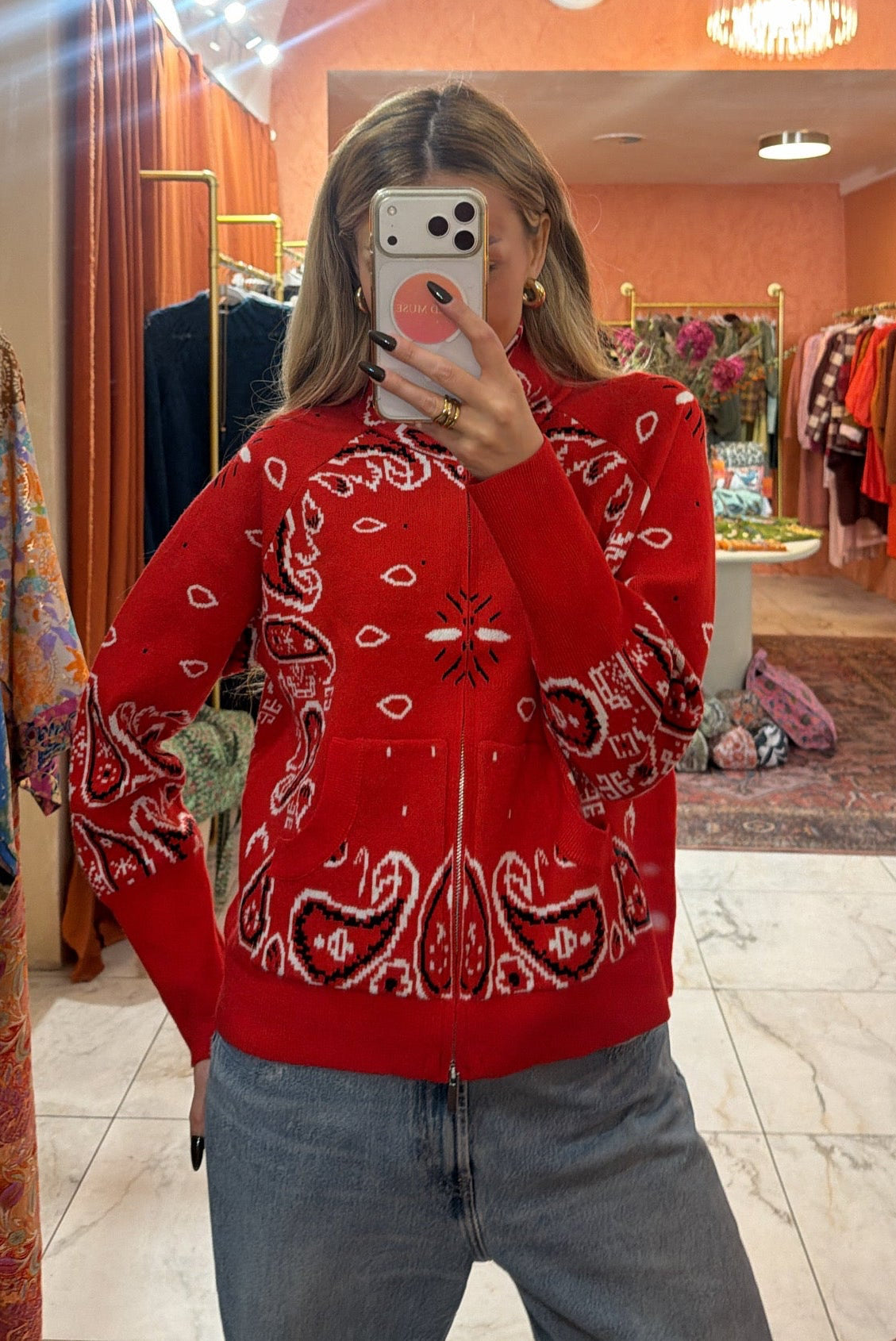 Bandana cardigan