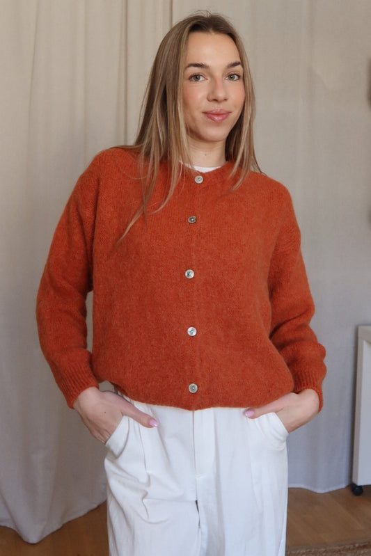 CAMI alpaka cardigan - pumpkin spice latte