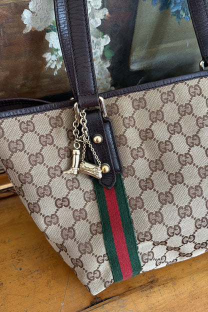 Gucci Gg Canvas Gucci Tote Sherry Line