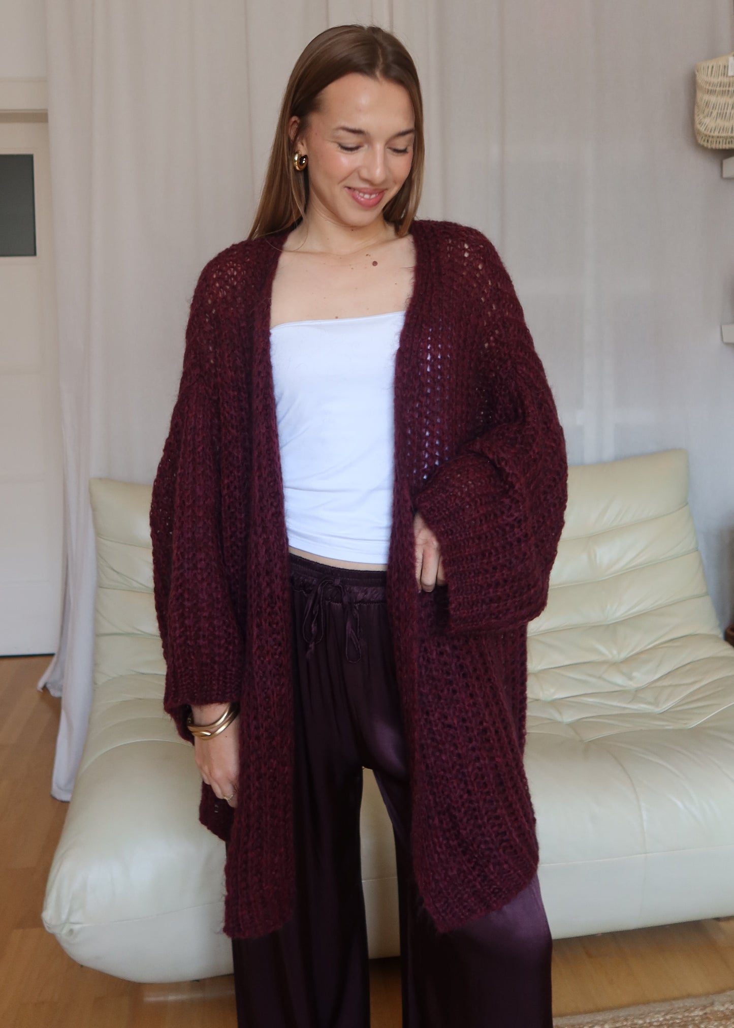 OPHELIA mohérový cardigan