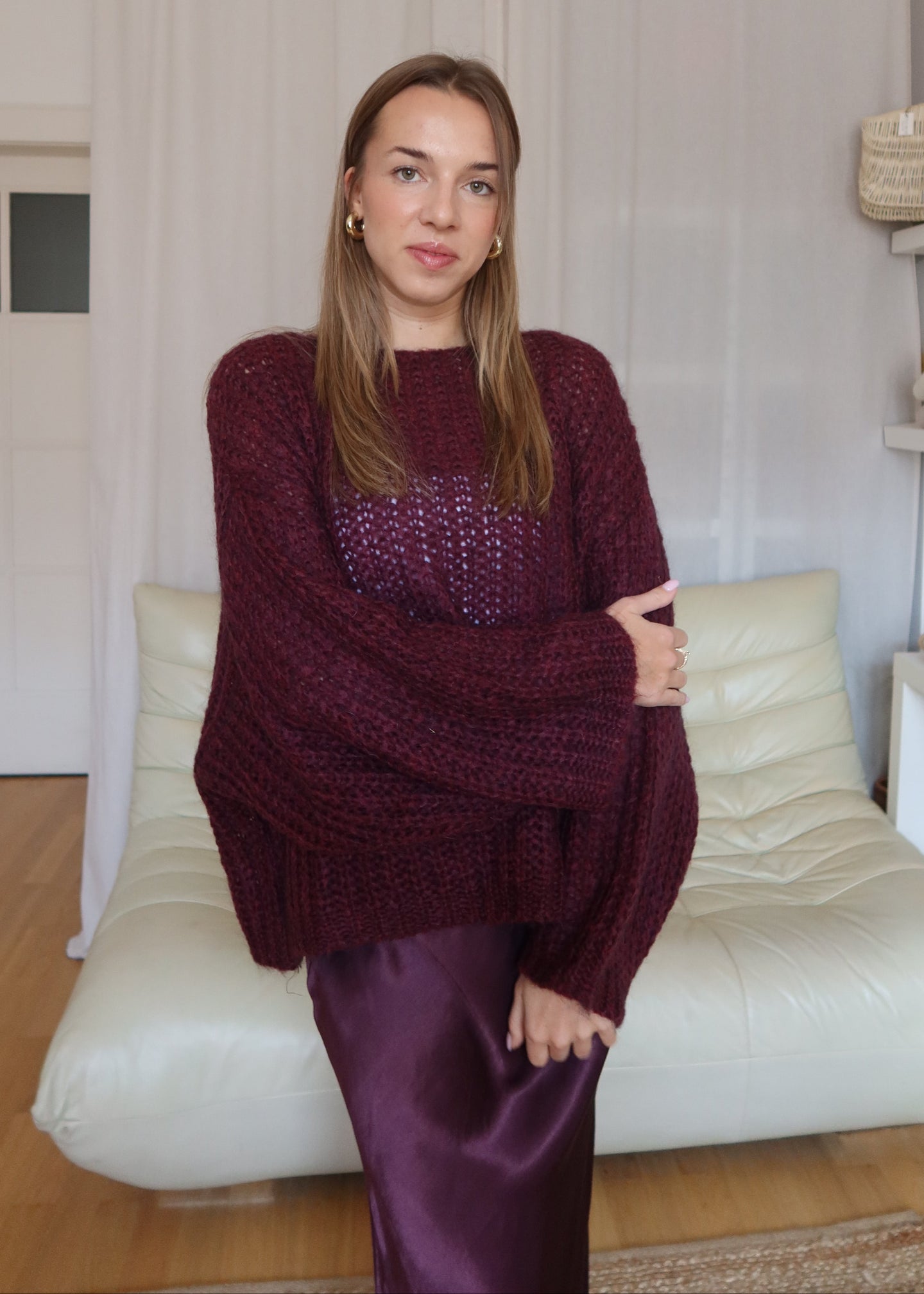 ROSE mohérový svetr