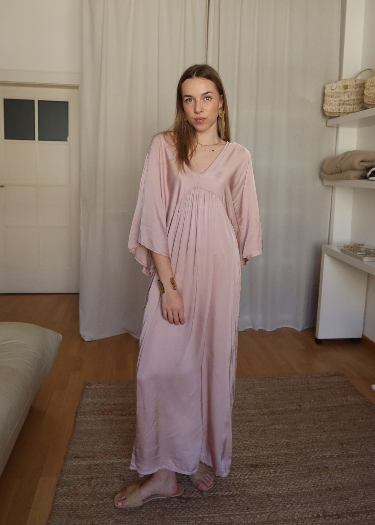 Bohémky - pudrová růžová