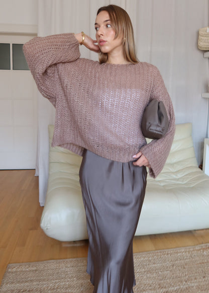 ROSE mohérový svetr