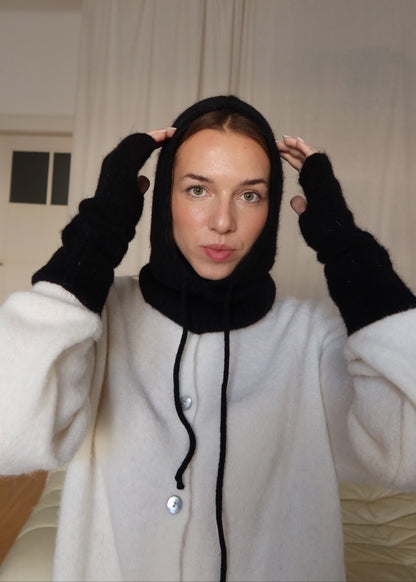 Vánoční set: balaclava + rukavníky alpaka