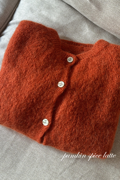 CAMI alpaka cardigan - pumpkin spice latte