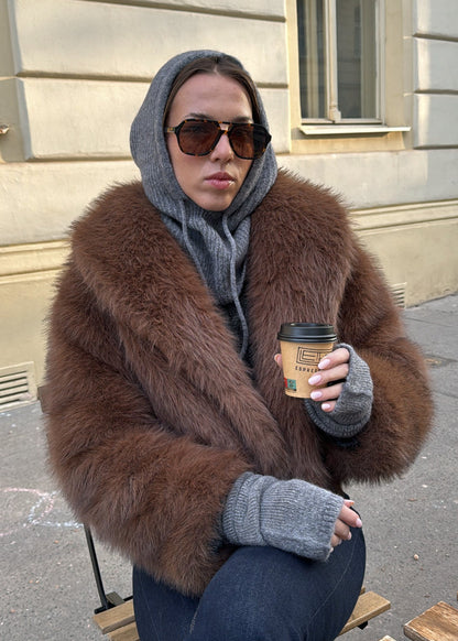 Vánoční set: balaclava + rukavníky alpaka
